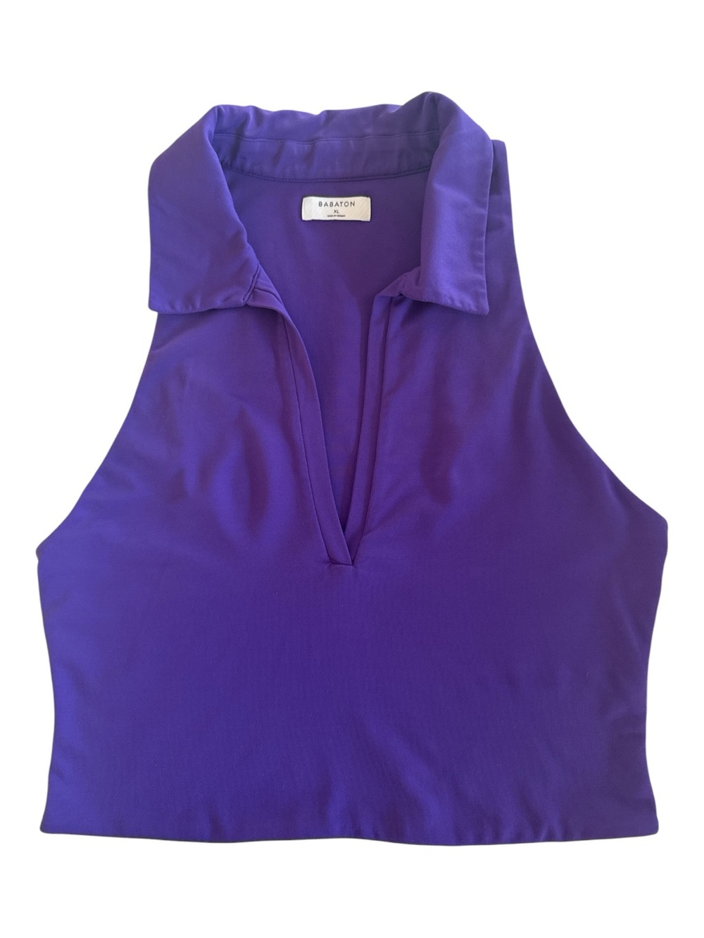 Babaton Contour Polo V Neck Tank from Aritzia- Electric Violet Sz XL